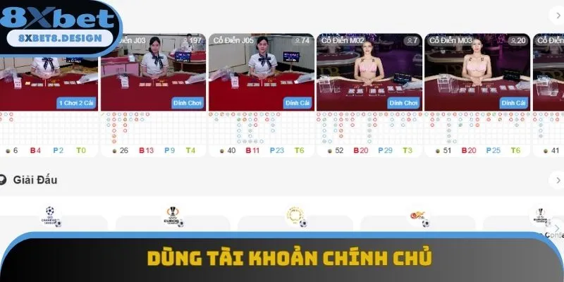 Hội viên nên sử dụng tài khoản ngân hàng chính chủ Hội viên nên sử dụng tài khoản ngân hàng chính chủ