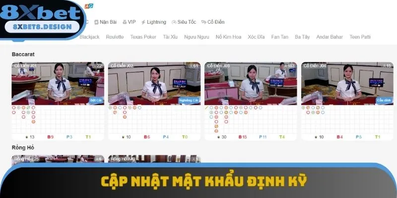Người dùng nên cập nhật mật khẩu thường xuyên Người dùng nên cập nhật mật khẩu thường xuyên