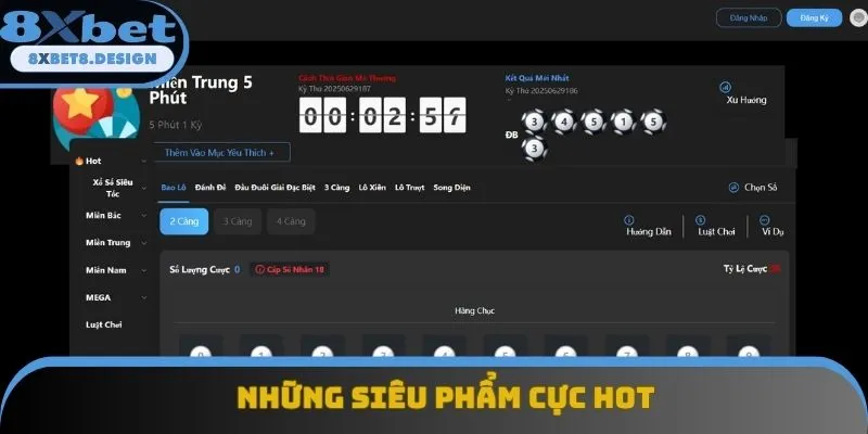 Khám phá những tựa game hot tại sảnh xổ số 8XBET Khám phá những tựa game hot tại sảnh xổ số 8XBET