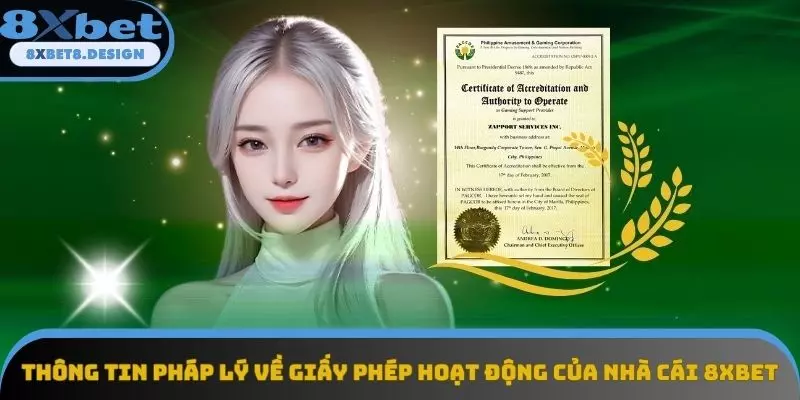 Thông tin pháp lý về giấy phép hoạt động của nhà cái 8XBET Thông tin pháp lý về giấy phép hoạt động của nhà cái 8XBET